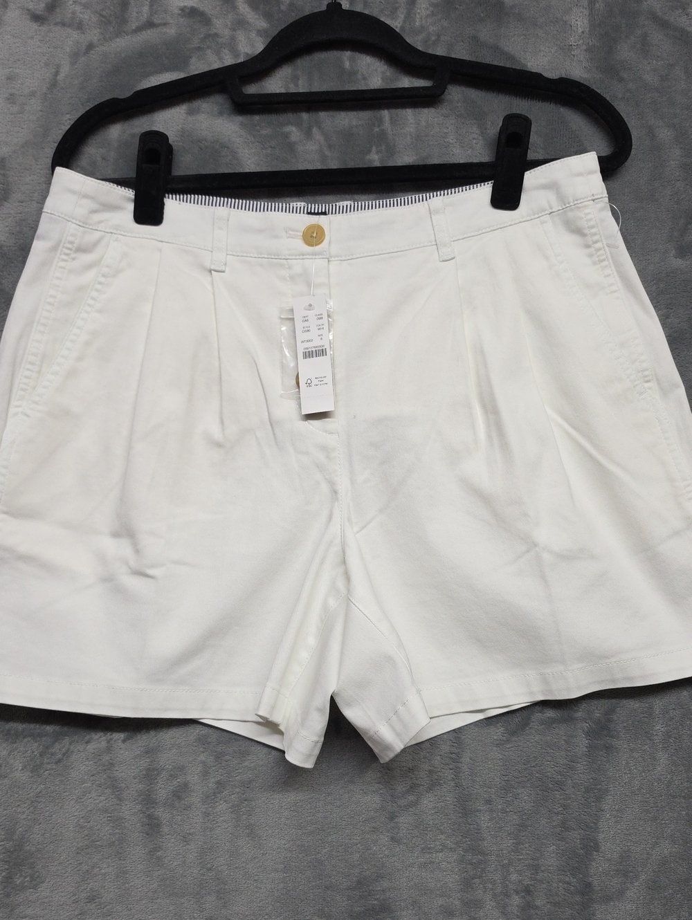 J. Crew White Pleated Women's Shorts